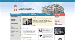 Desktop Screenshot of mfin.gov.rs